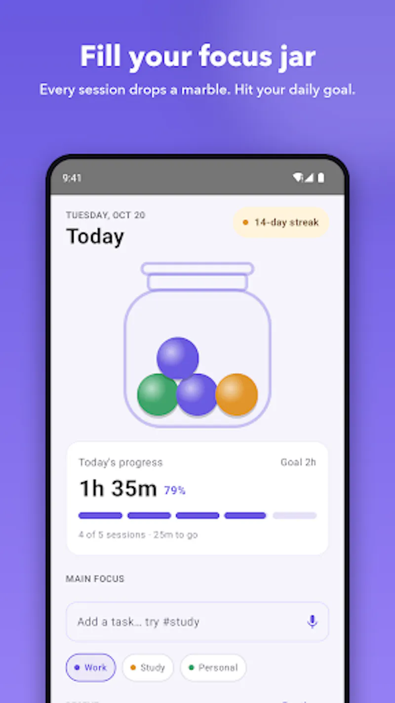 Daily Focus: Pomodoro Timer screenshot 2