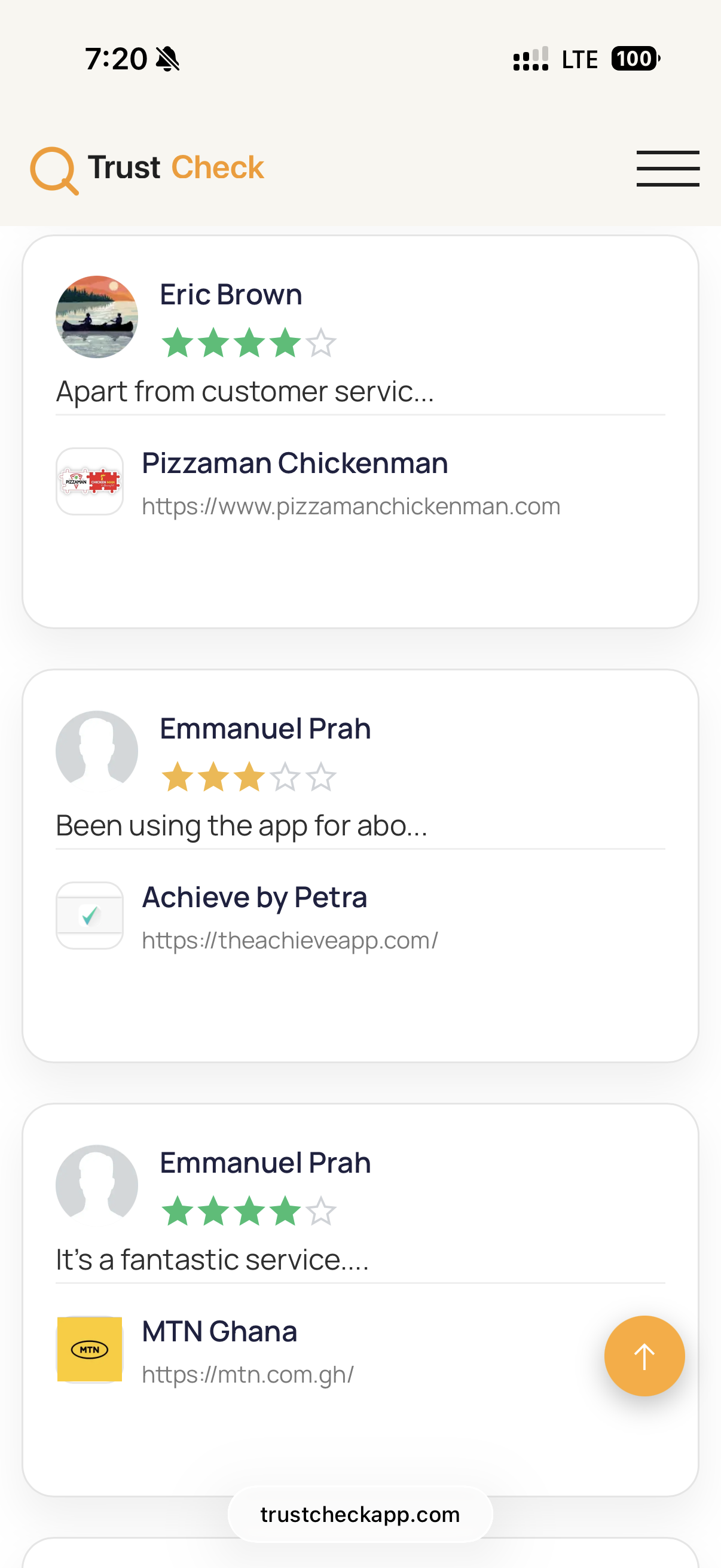 TrustCheck - Screenshot 2 showing product features and functionality