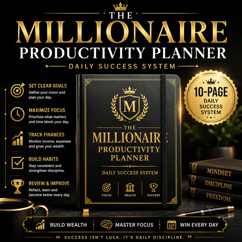 The Millionaire Productivity Planner  screenshot 2