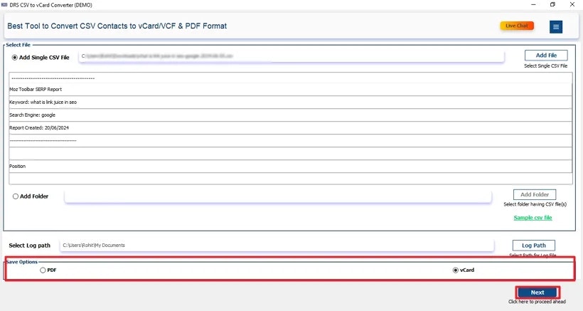Média Convertisseur DRS Softech CSV en VCF - Convertissez les contacts CSV en VCF instantanément et avec précision 1