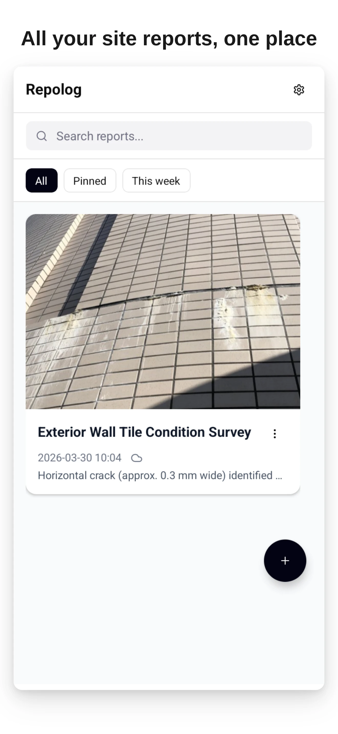 Repolog — Jobsite Photos to PDF screenshot 1