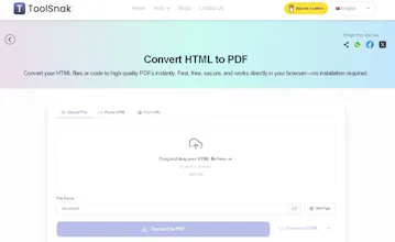ToolSnak – HTML to PDF Converter gallery image