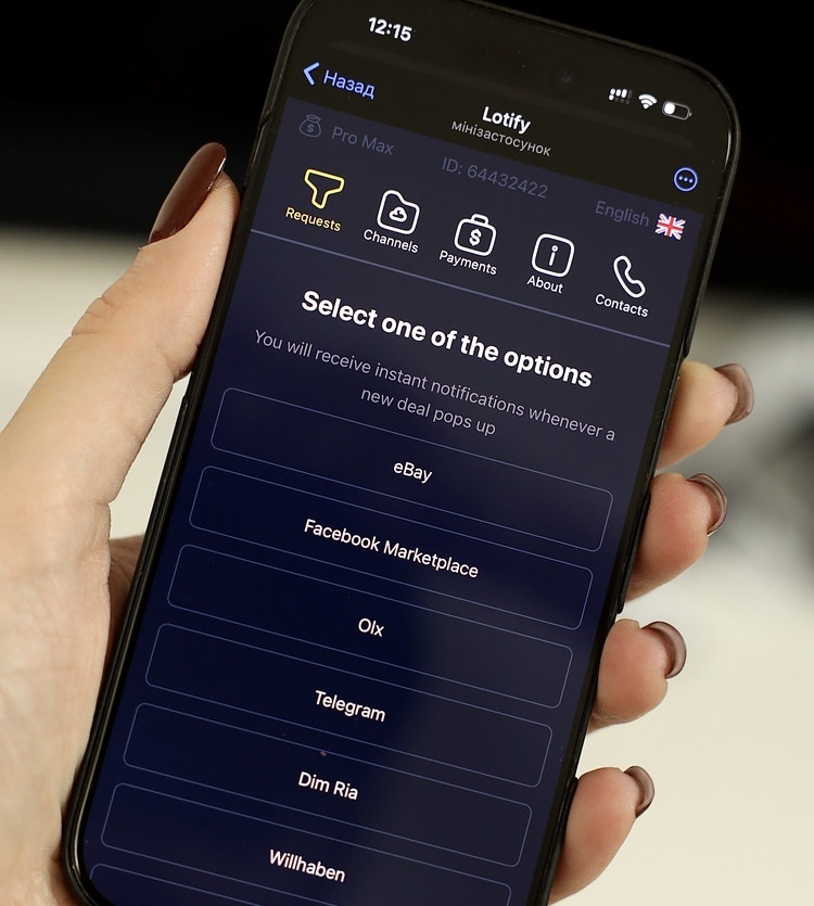 Lotify - real-time marketplace alerts gallery image