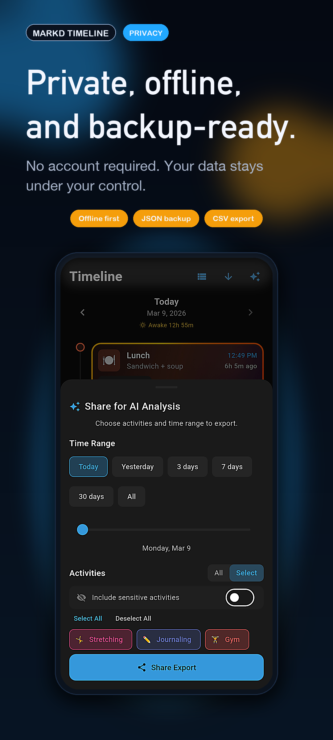 Markd Timeline gallery image