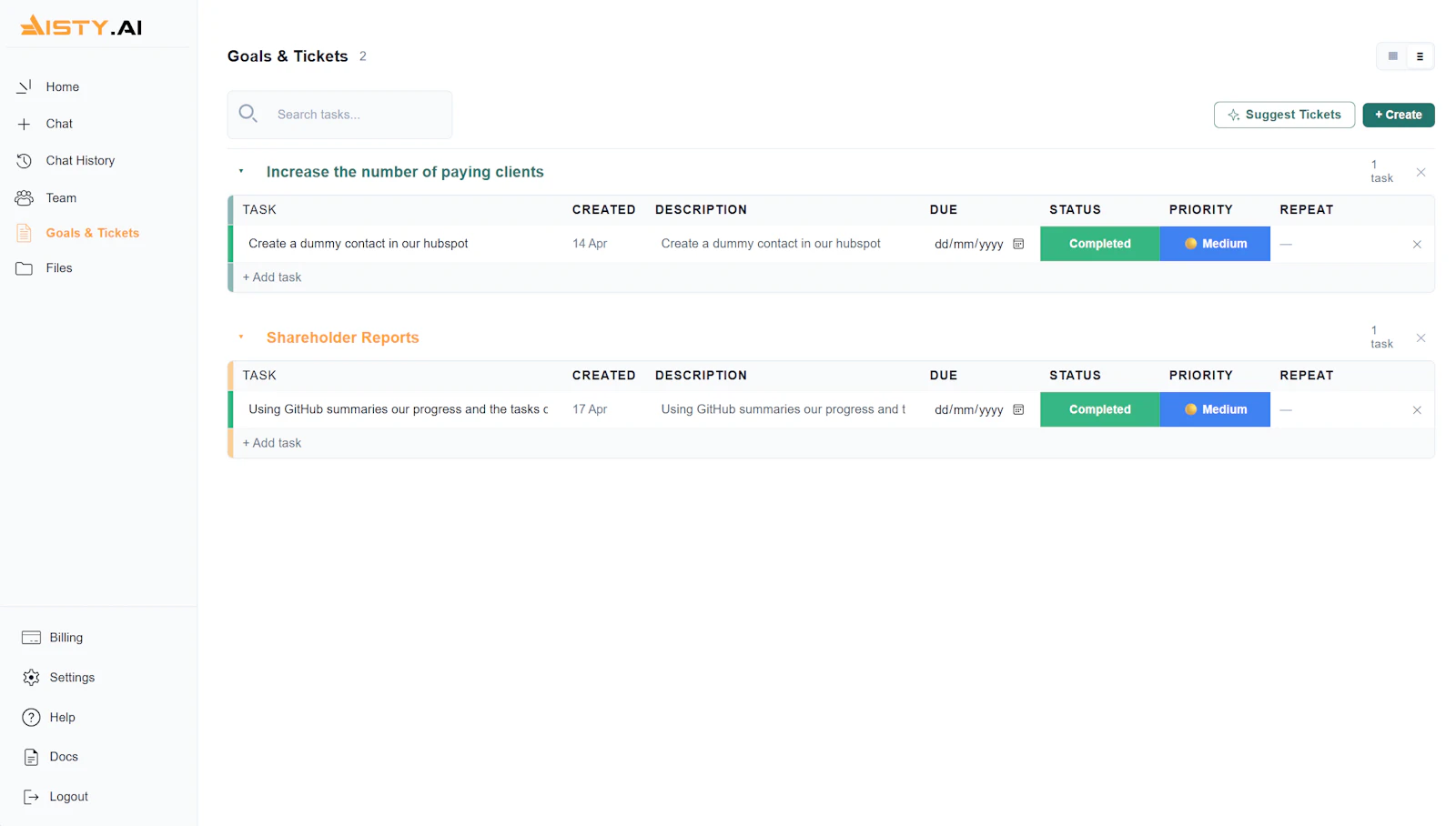 Aisty.ai screenshot 1