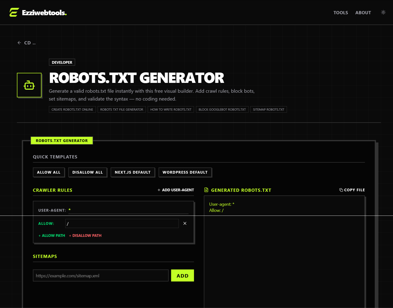 Ezziwebtools gallery image