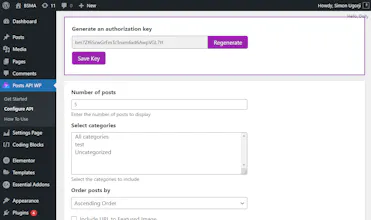Posts API WP gallery image