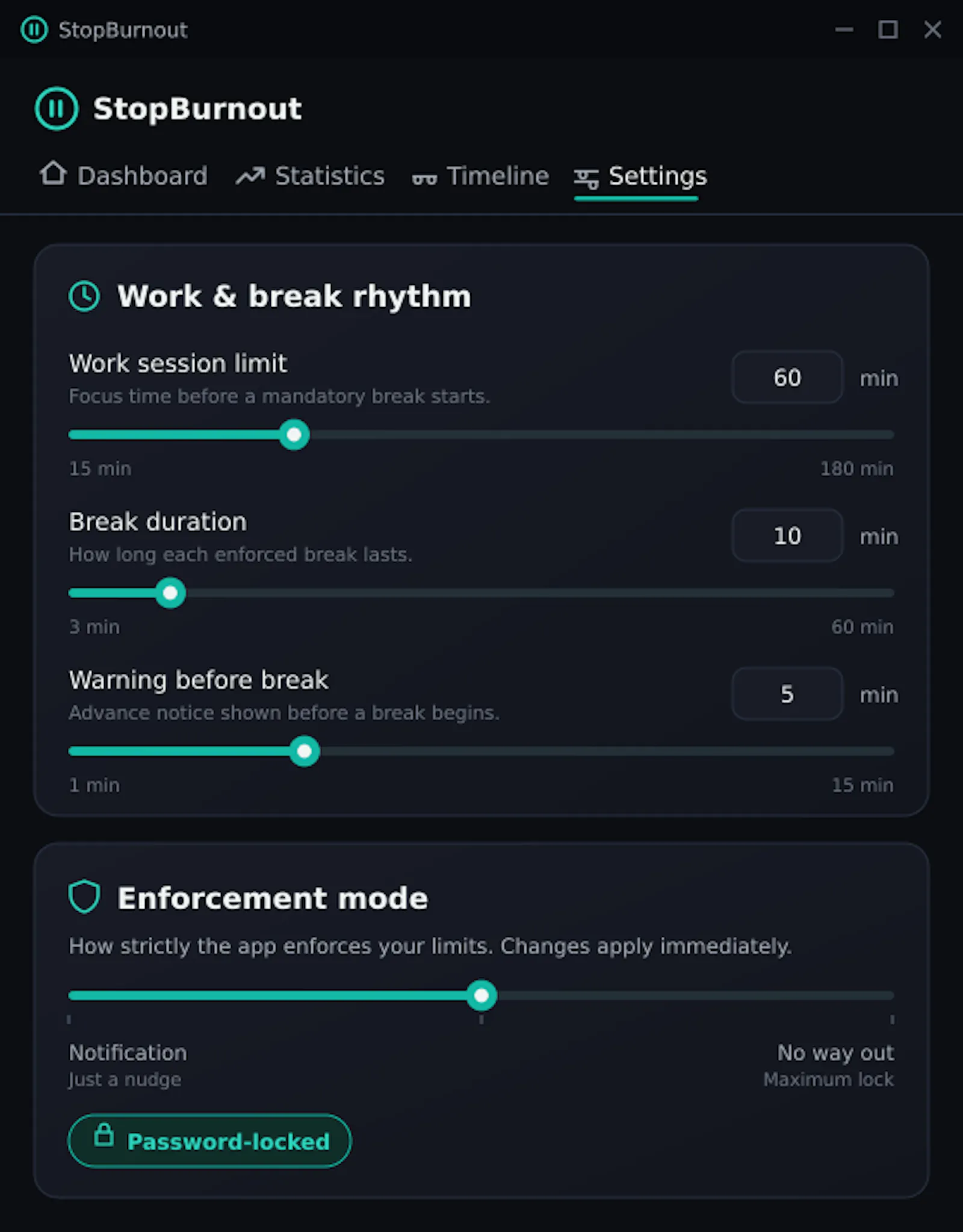 StopBurnout — A short break from work screenshot 3