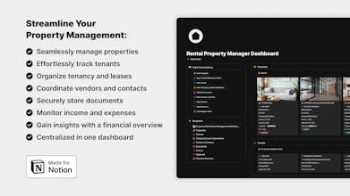 Rental Property Manager Dashboard gallery image