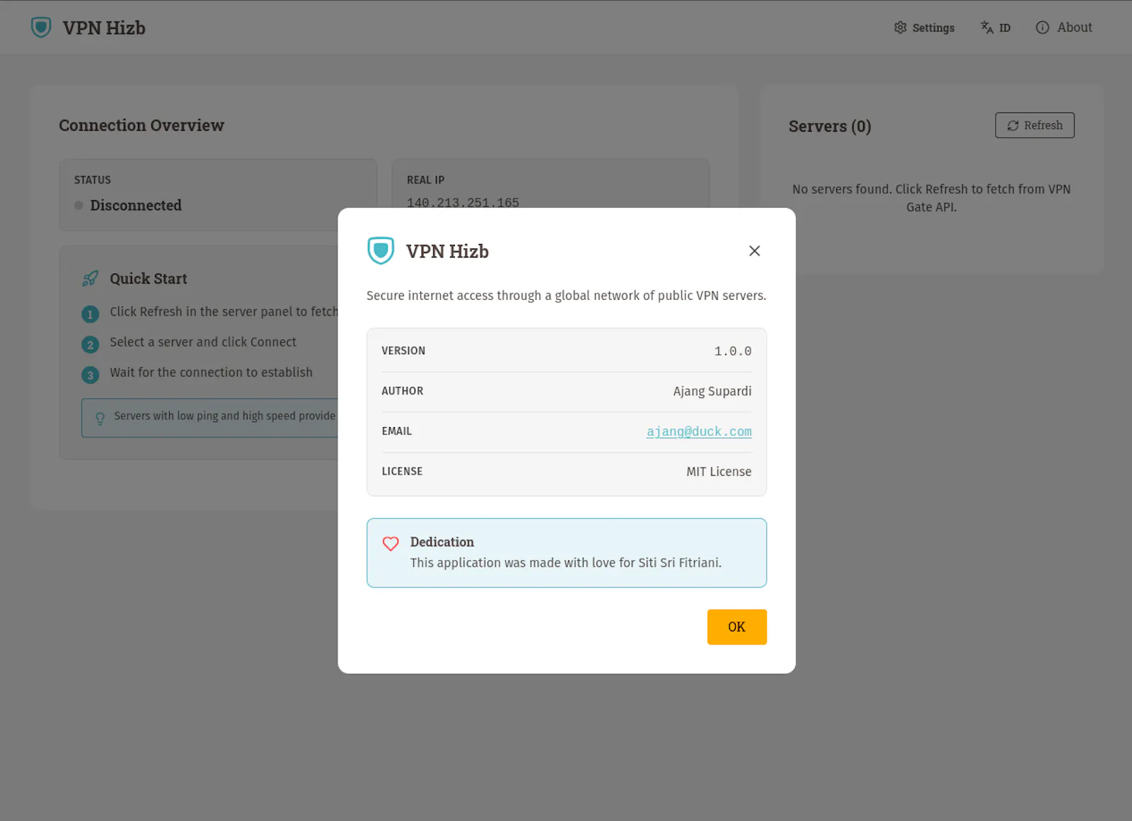 VPN Hizb screenshot 1