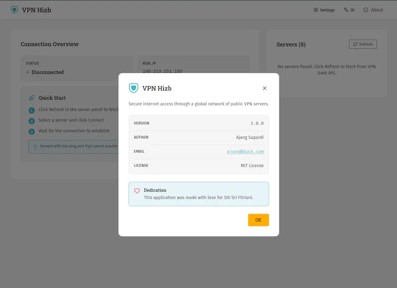 VPN Hizb screenshot 1