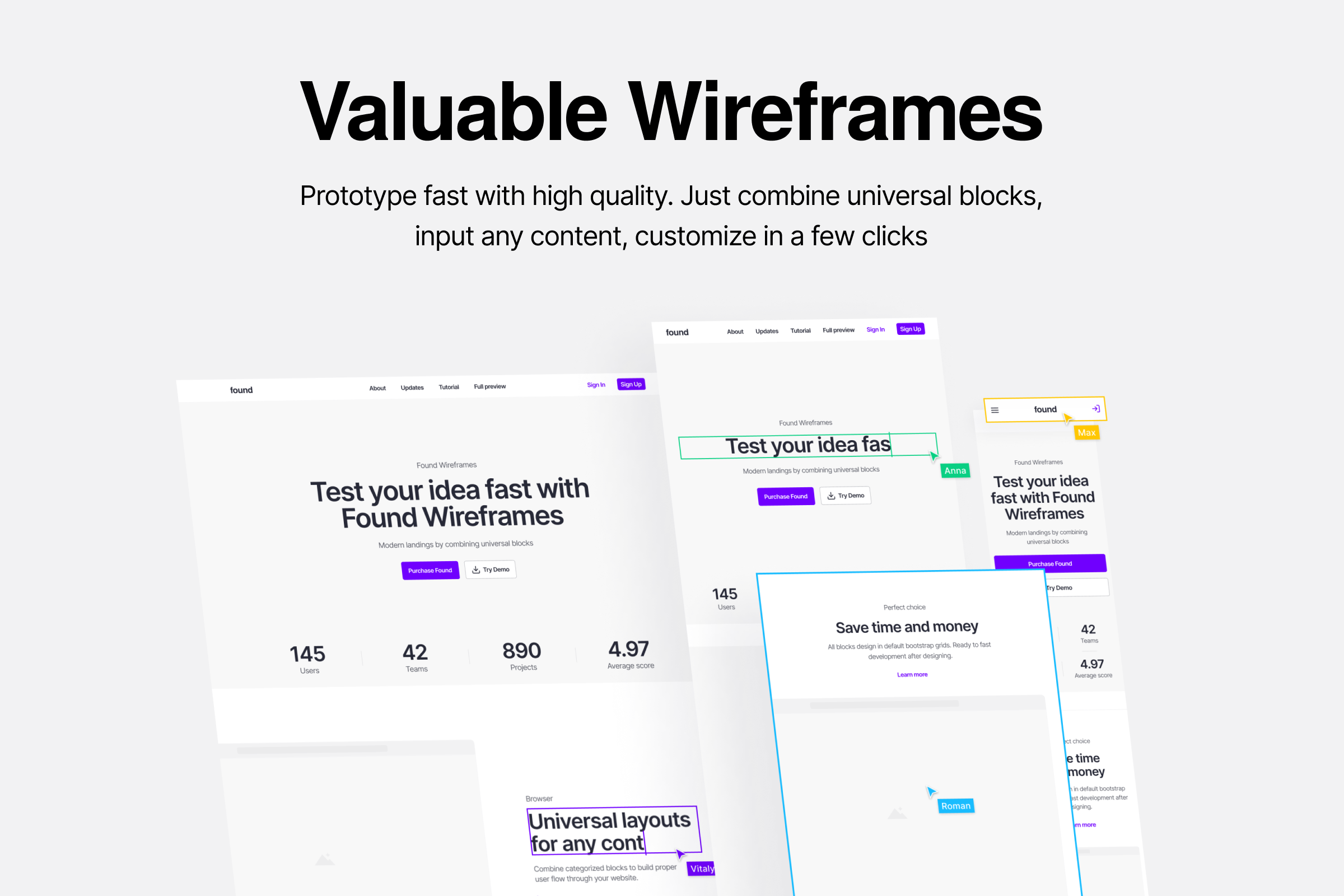 Found Wireframes gallery image
