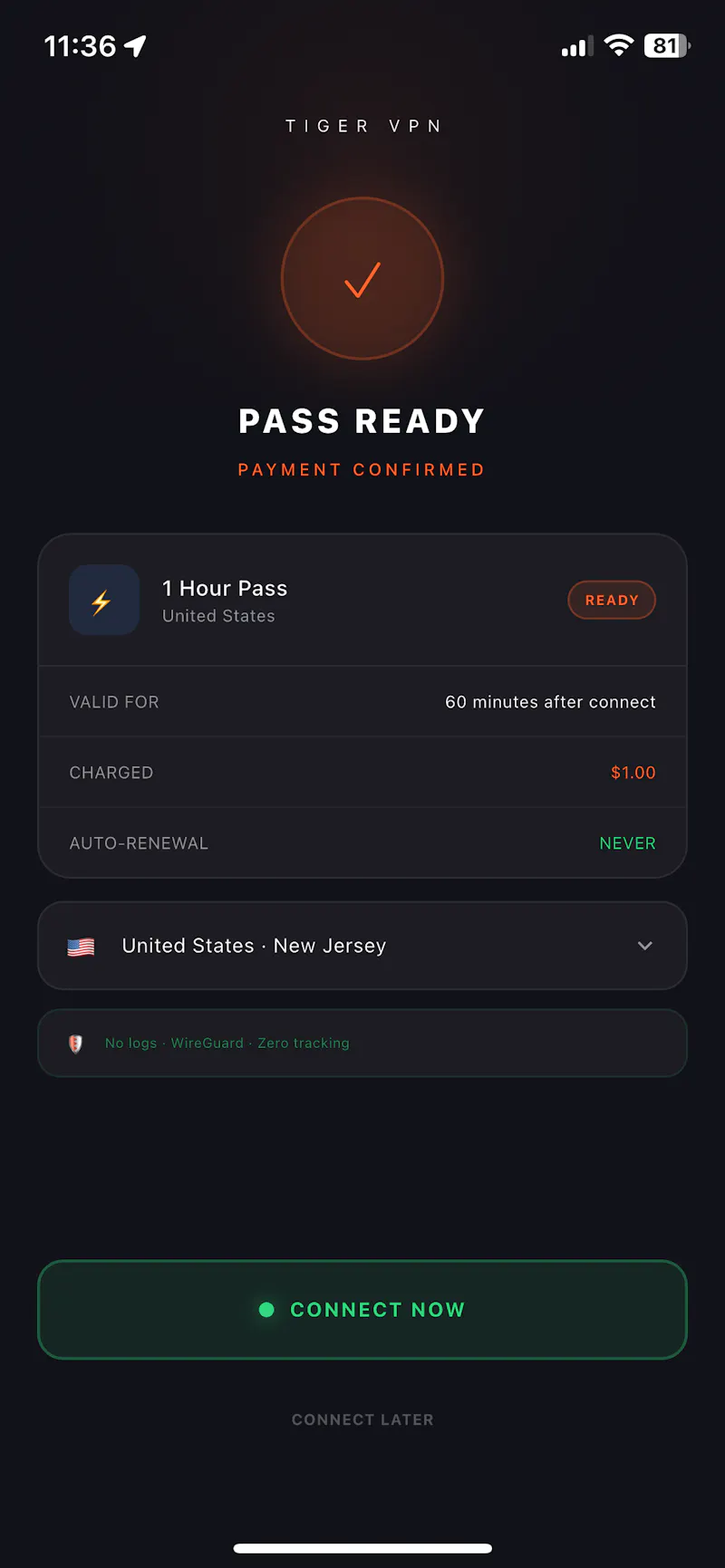 Tiger Fast VPN screenshot 5