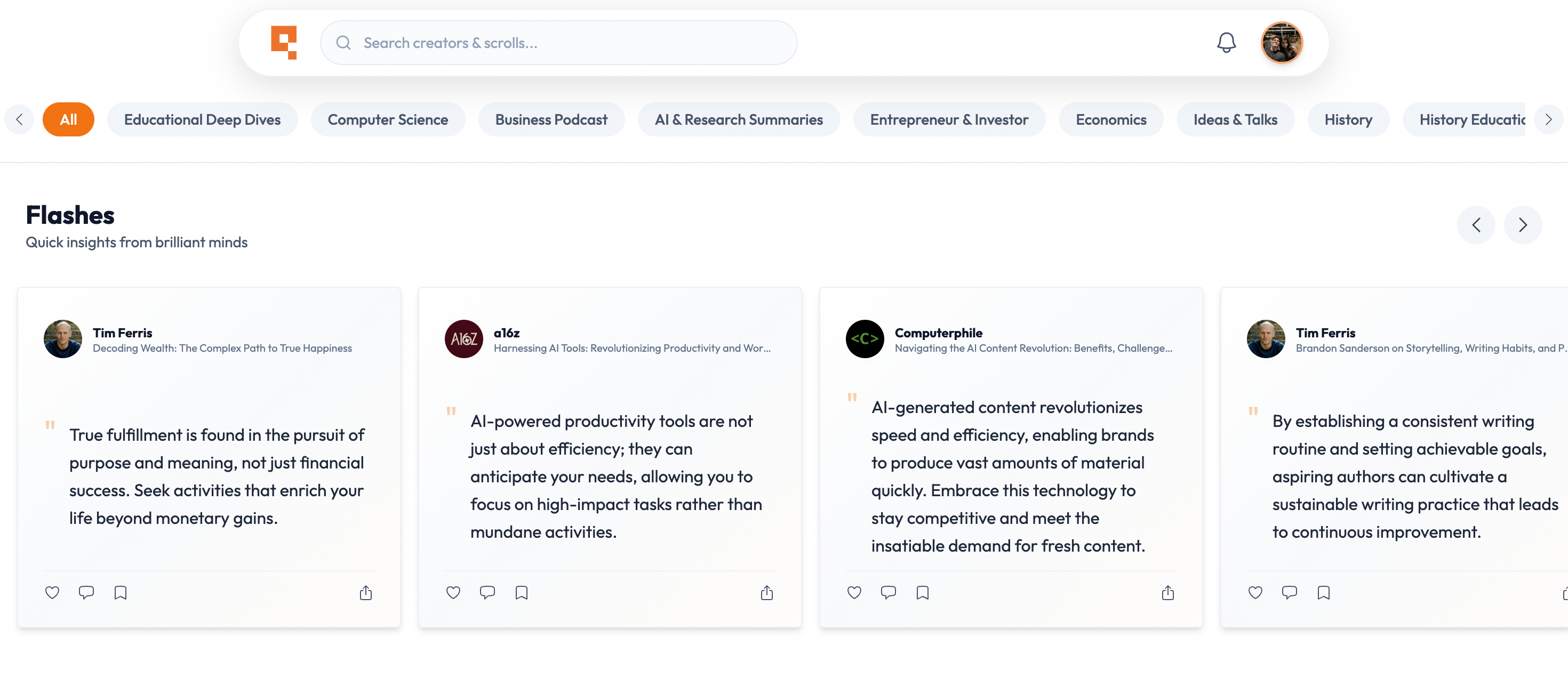 Qrativ - Screenshot 3 showing product features and functionality