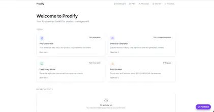 Prodify – AI Toolkit for Product Manager gallery image