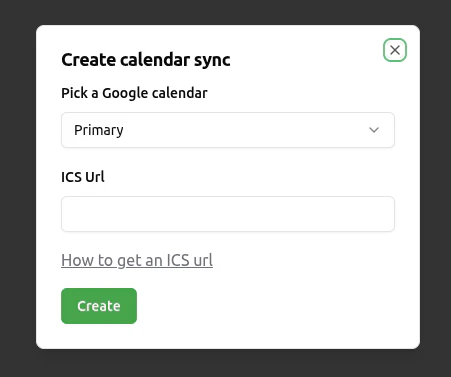 2Gcal screenshot 2