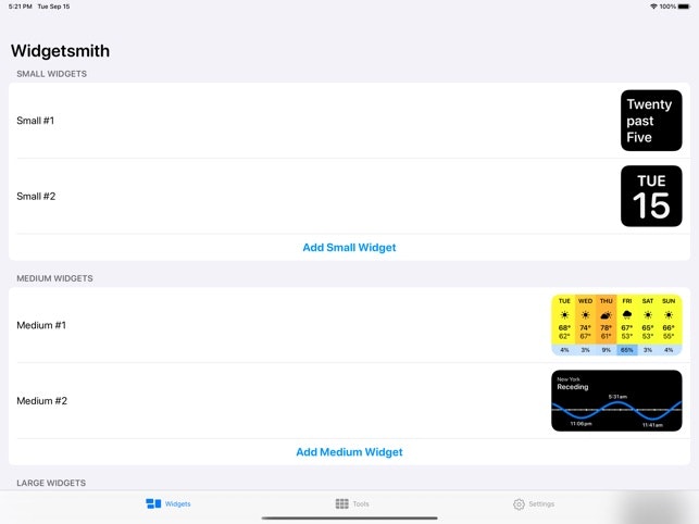 Widgetsmith gallery image