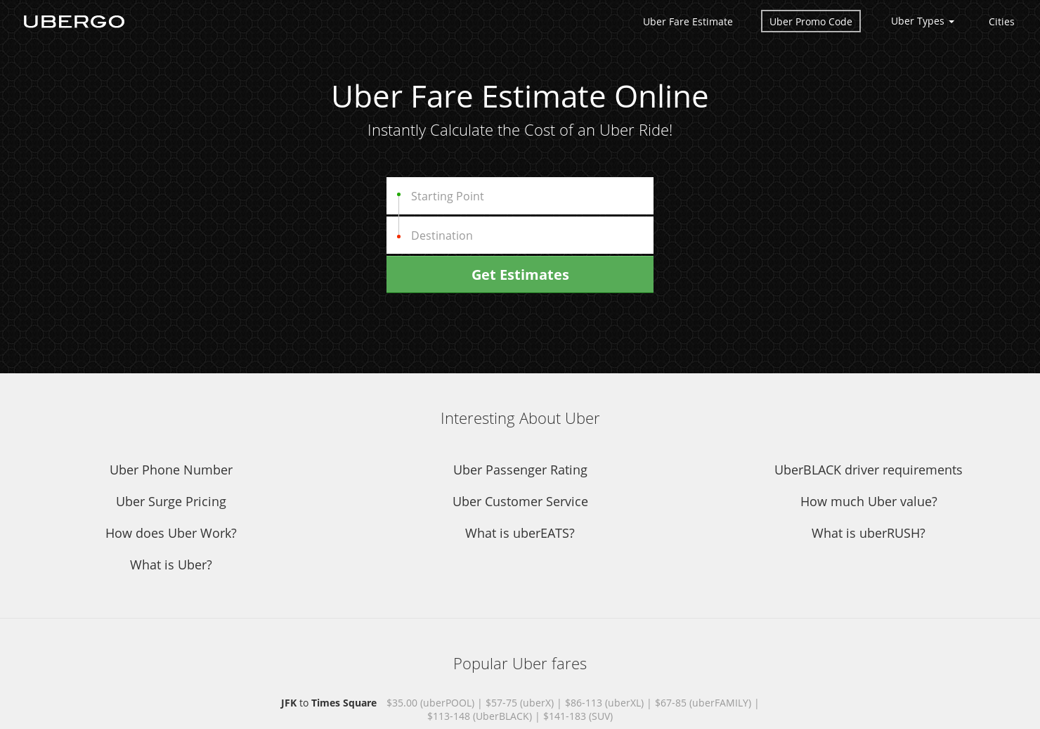 Instantly Calculate the Cost of an Uber Ride! gallery image