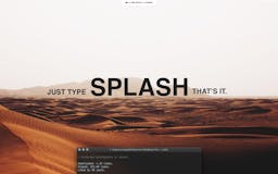 Splash CLI media 1