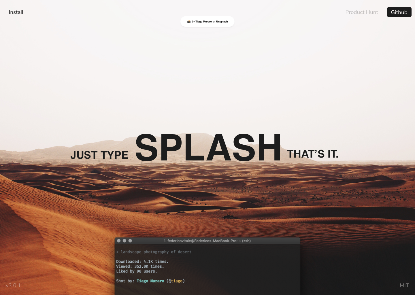Splash CLI Image