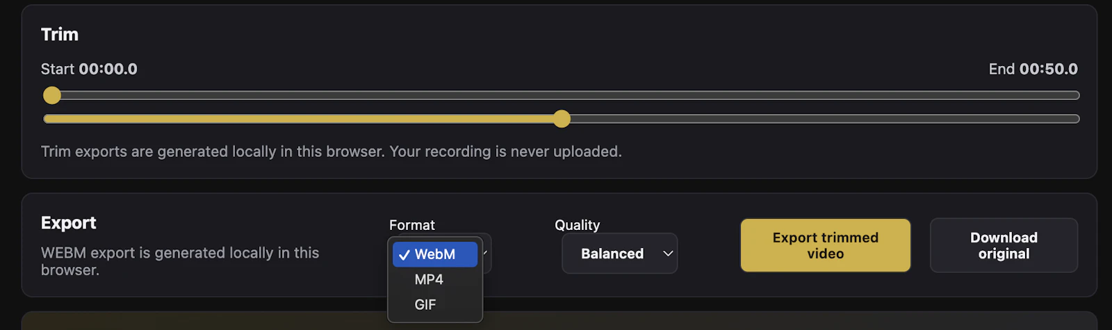 SimaRecord for Chrome screenshot 2