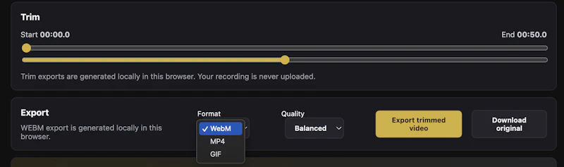 SimaRecord for Chrome screenshot 2