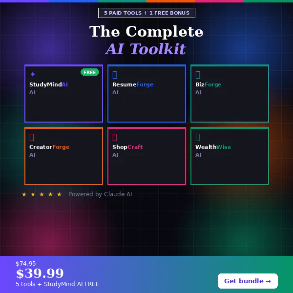 6 focused AI tools All-in-one workspace
