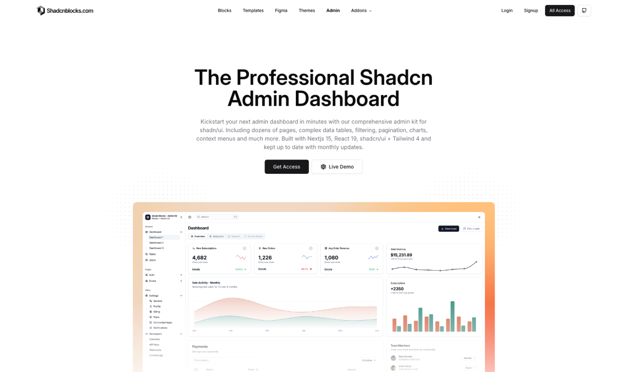 Shadcnblocks - Screenshot 5 preview