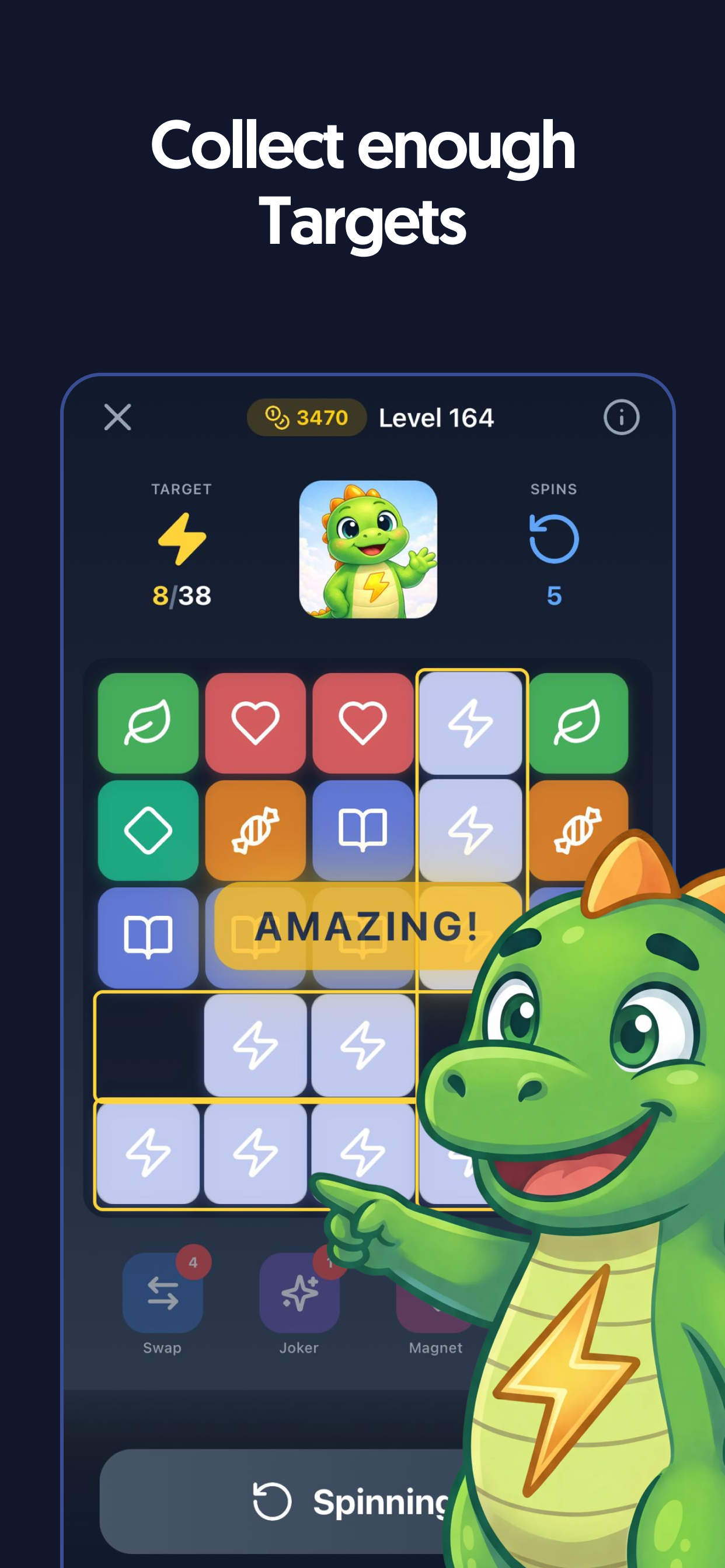 Spinny Match - Screenshot 4 showing product features and functionality