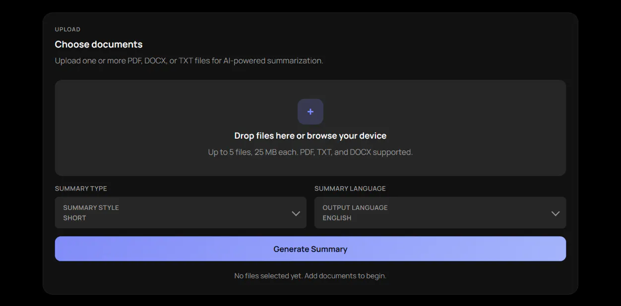 AI Document Summarizer gallery image