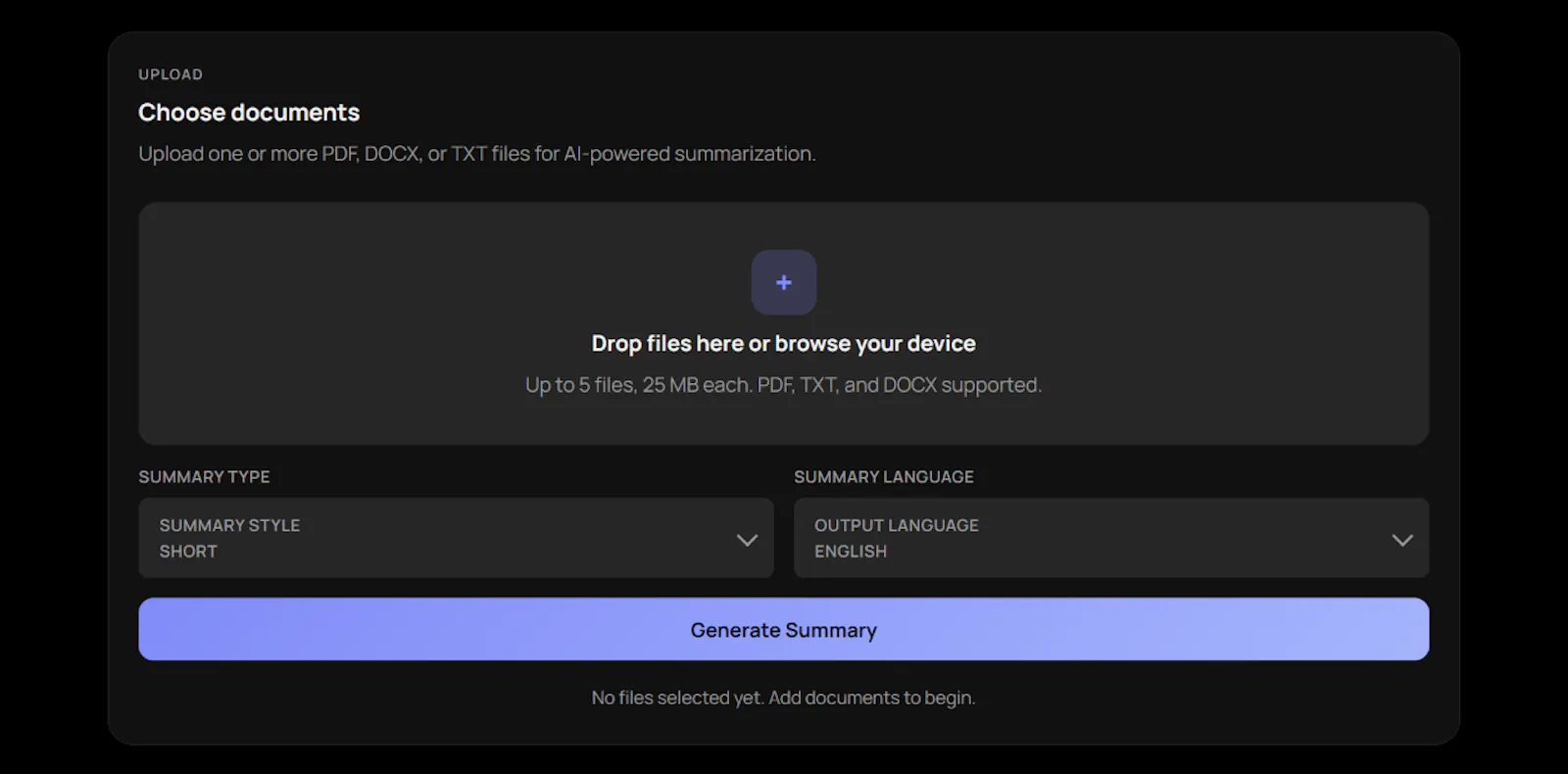 AI Document Summarizer screenshot 2