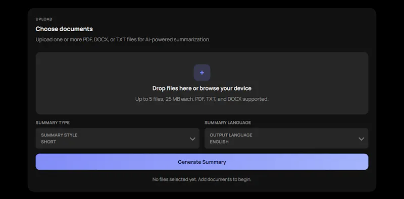 AI Document Summarizer screenshot 2