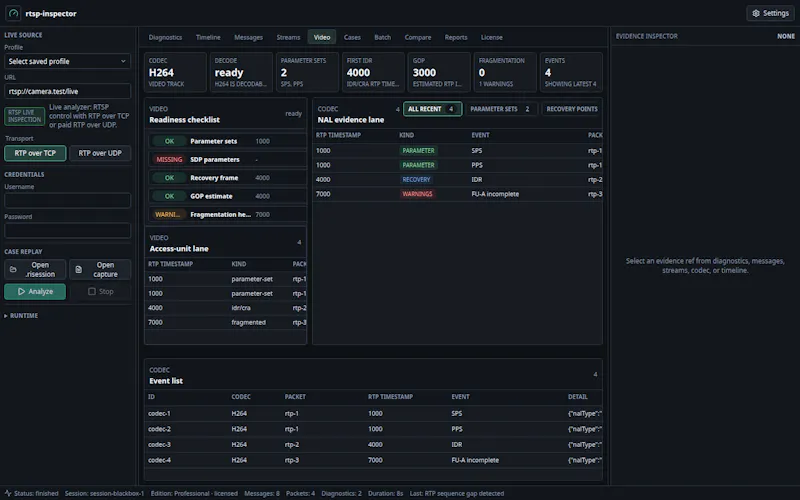 RTSP Inspector screenshot 3