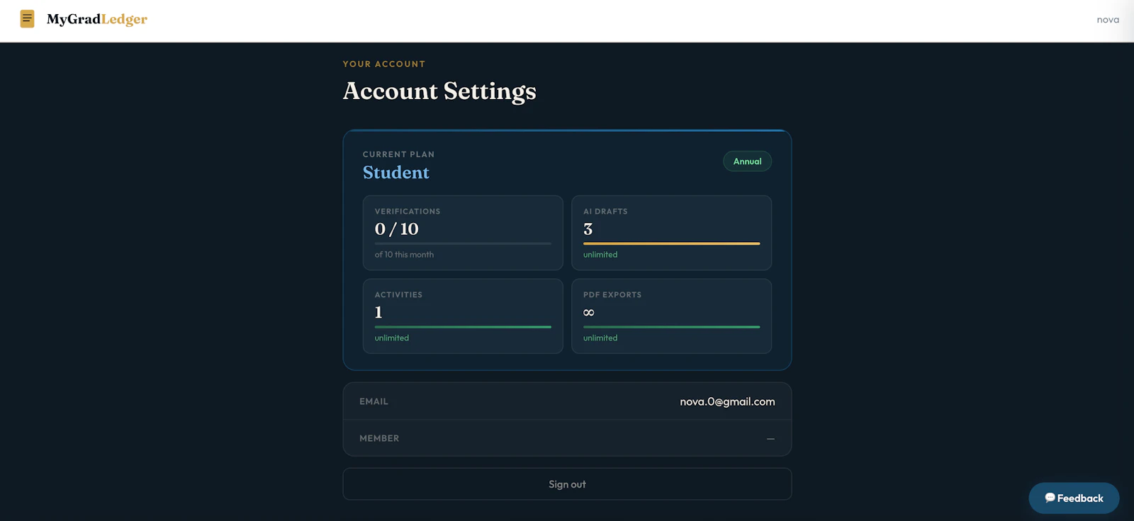MyGradLedger  screenshot 6