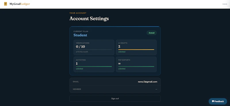 MyGradLedger  screenshot 6