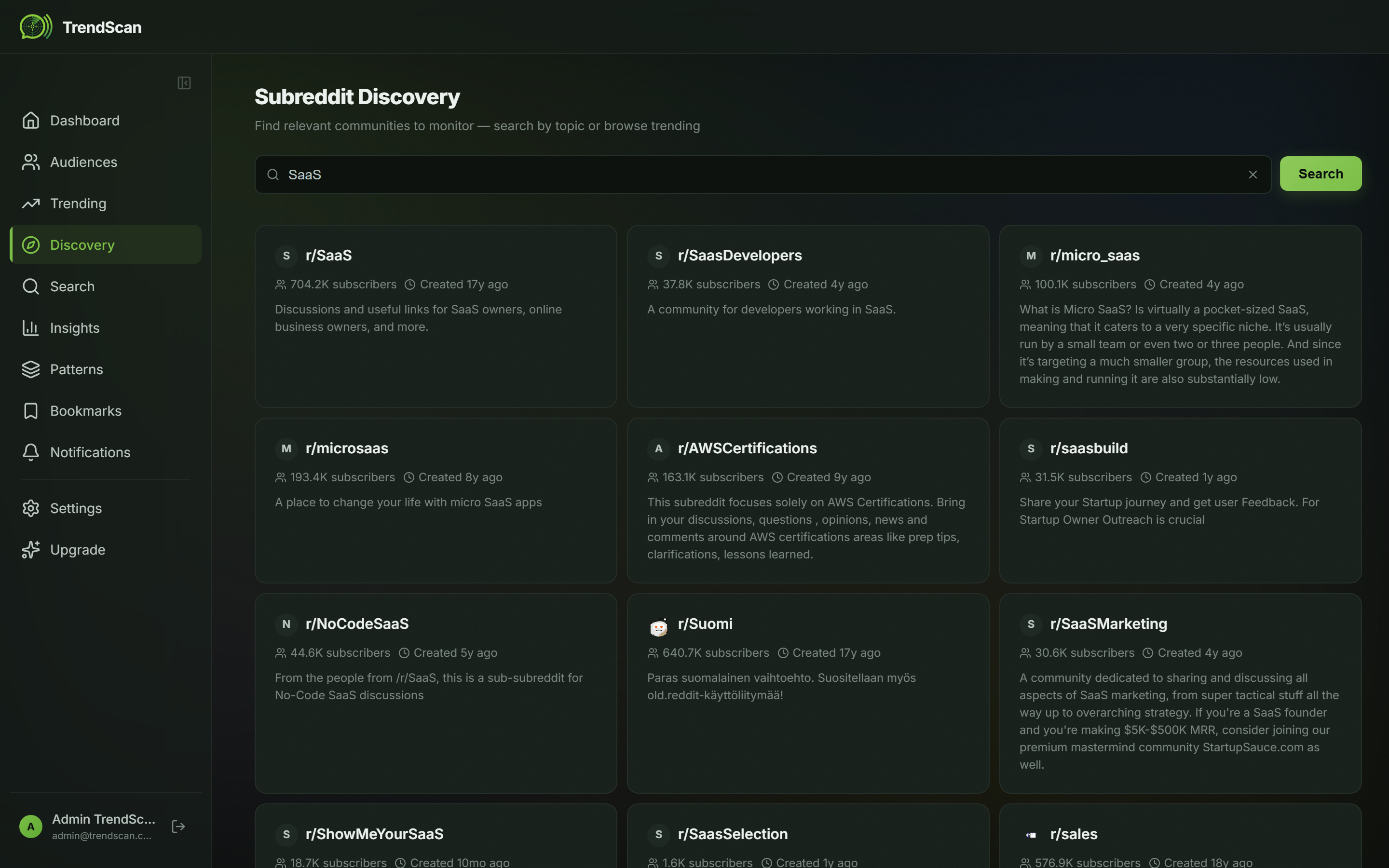 TrendScan — Find customers on Reddit gallery image