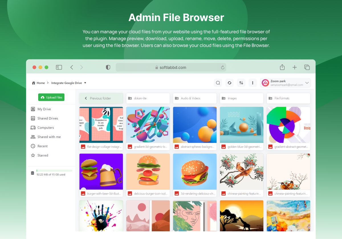 Integrate Google Drive media 2
