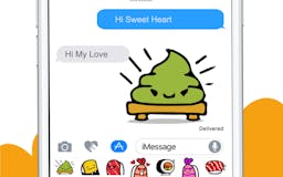 Animated Sushi Love Emojis iMessage media 1