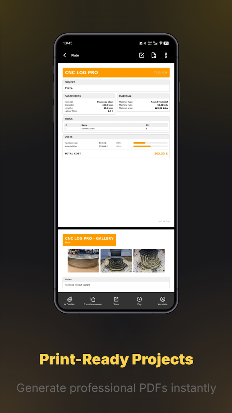 CNC Log Pro gallery image