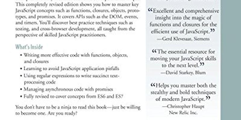 Secrets of the JavaScript Ninja (2nd Edition) media 1