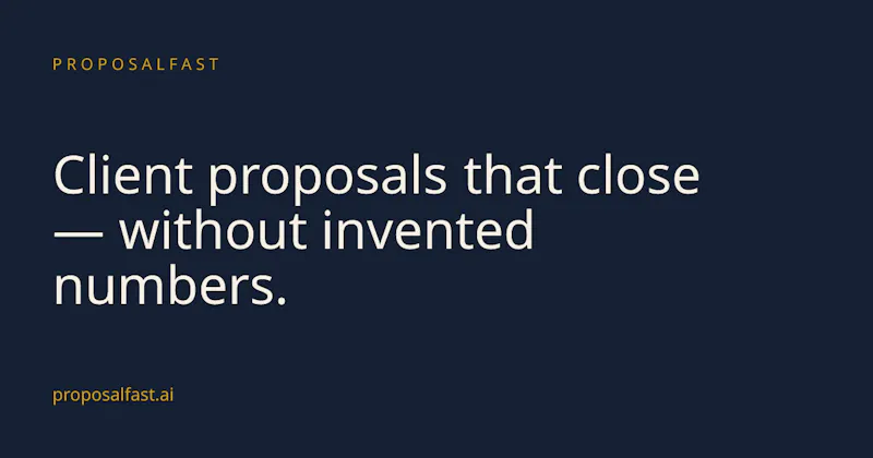ProposalFast screenshot 2