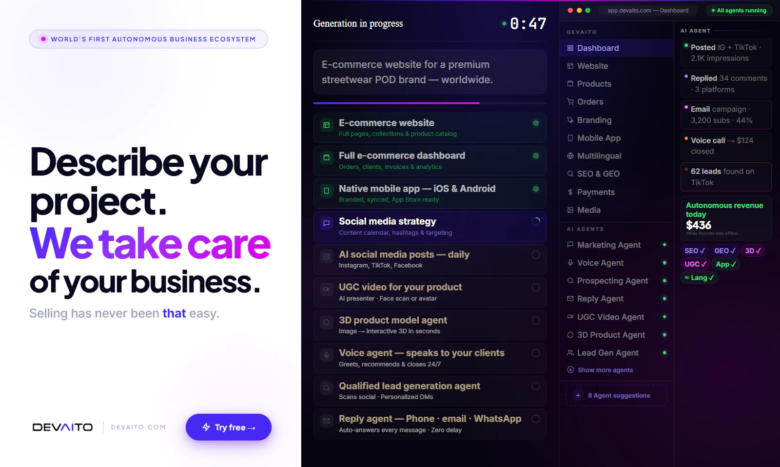 Devaito screenshot 2
