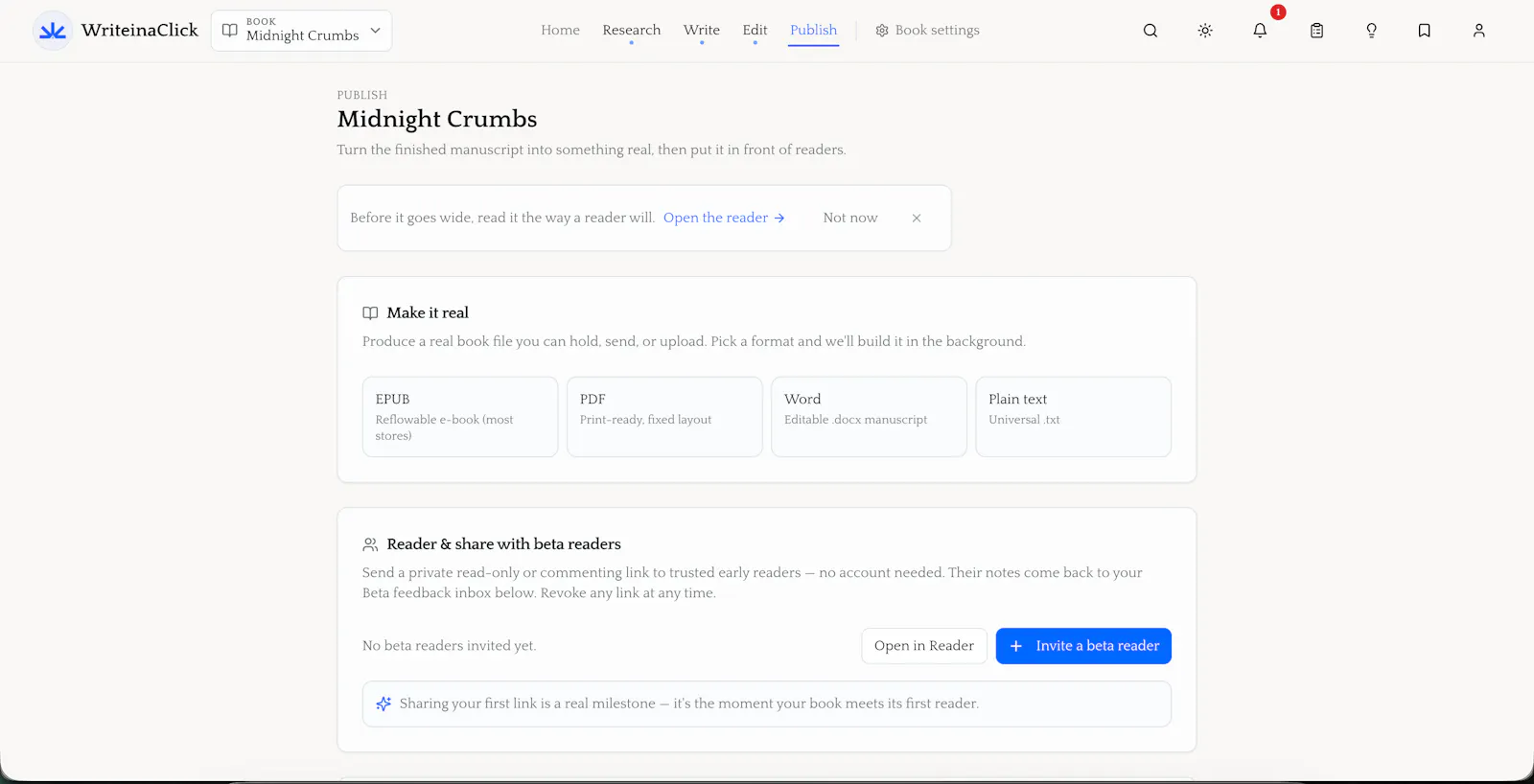 WriteinaClick screenshot 7