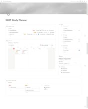Neet Study Planner Notion Dashboard gallery image