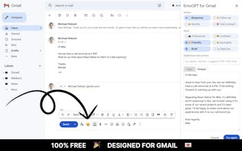 Secure ChatGPT Email Writer for Gmail gallery image