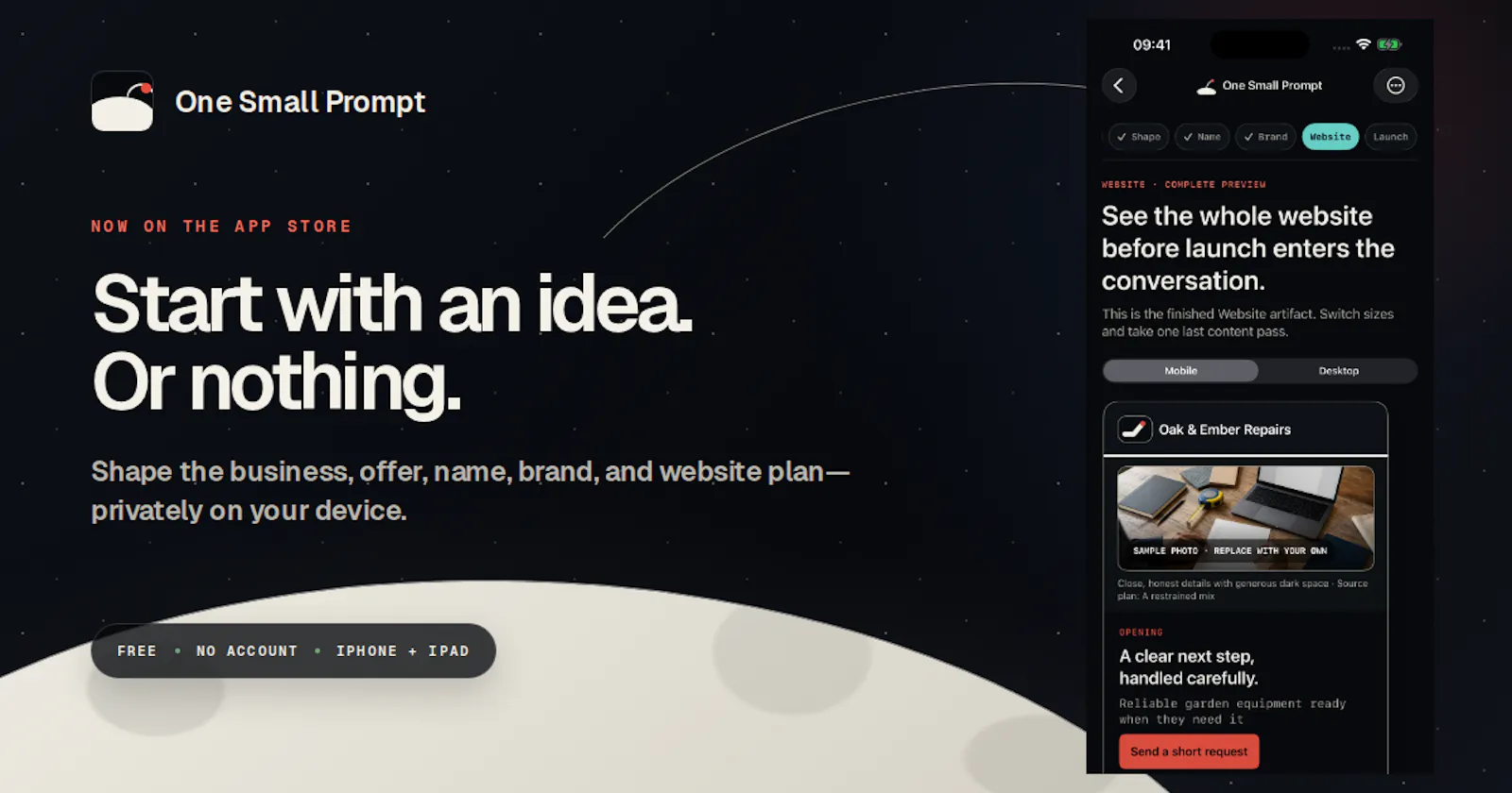 One Small Prompt screenshot 1