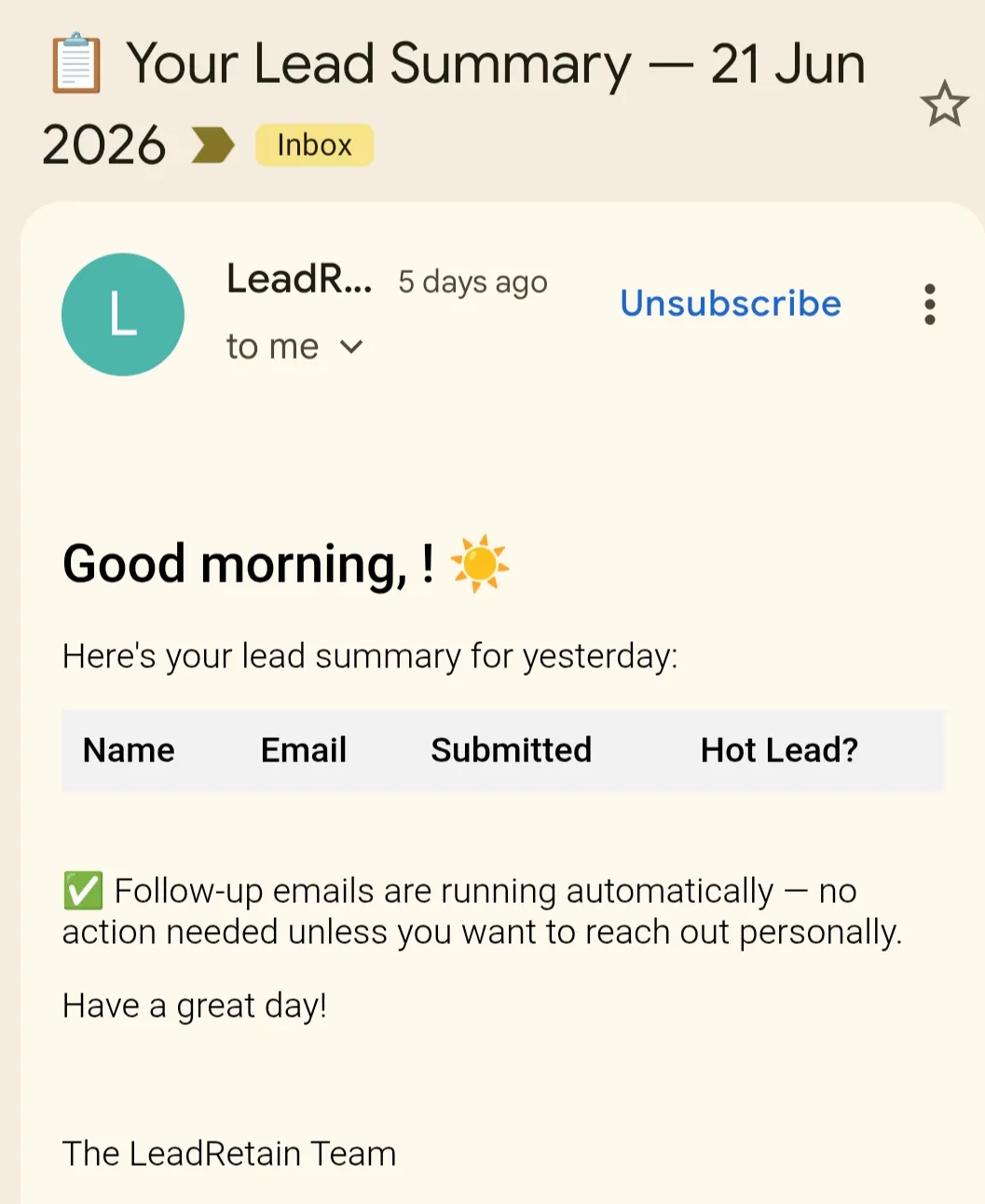LeadRetain gallery image