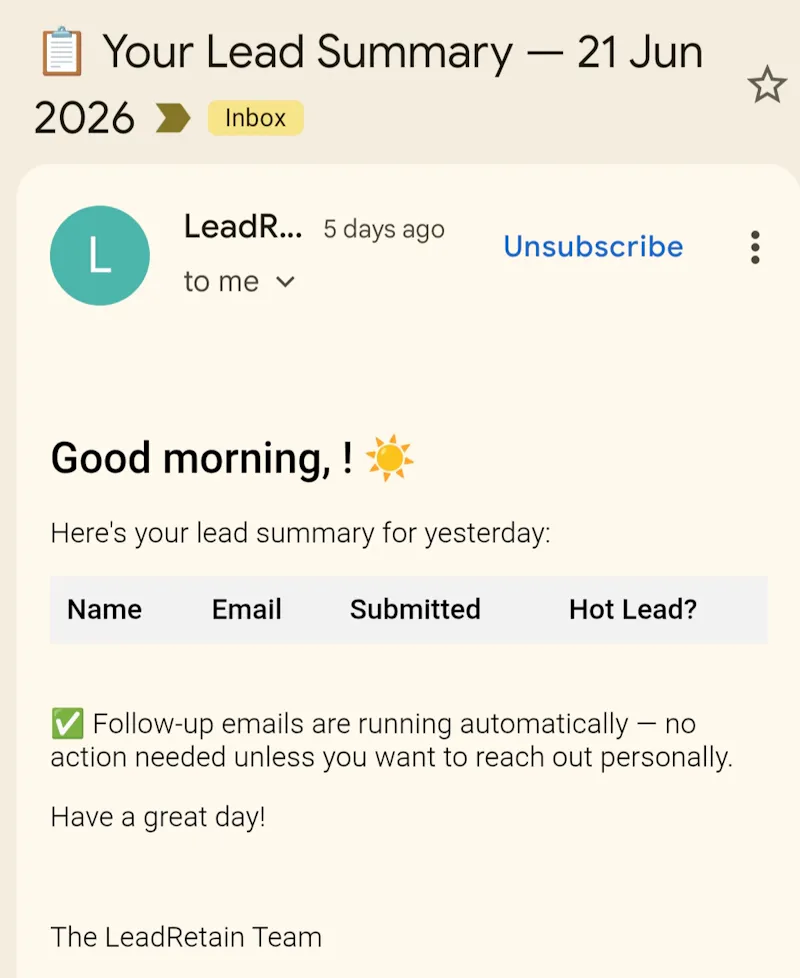 LeadRetain screenshot 7