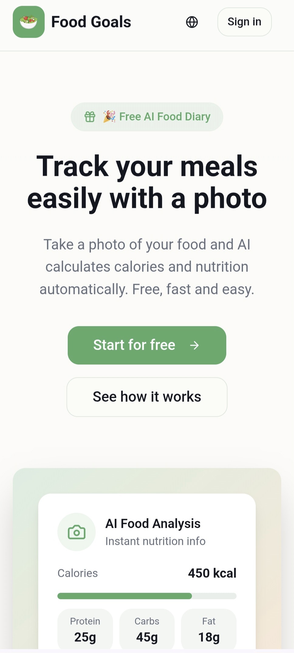 Food Goals gallery image