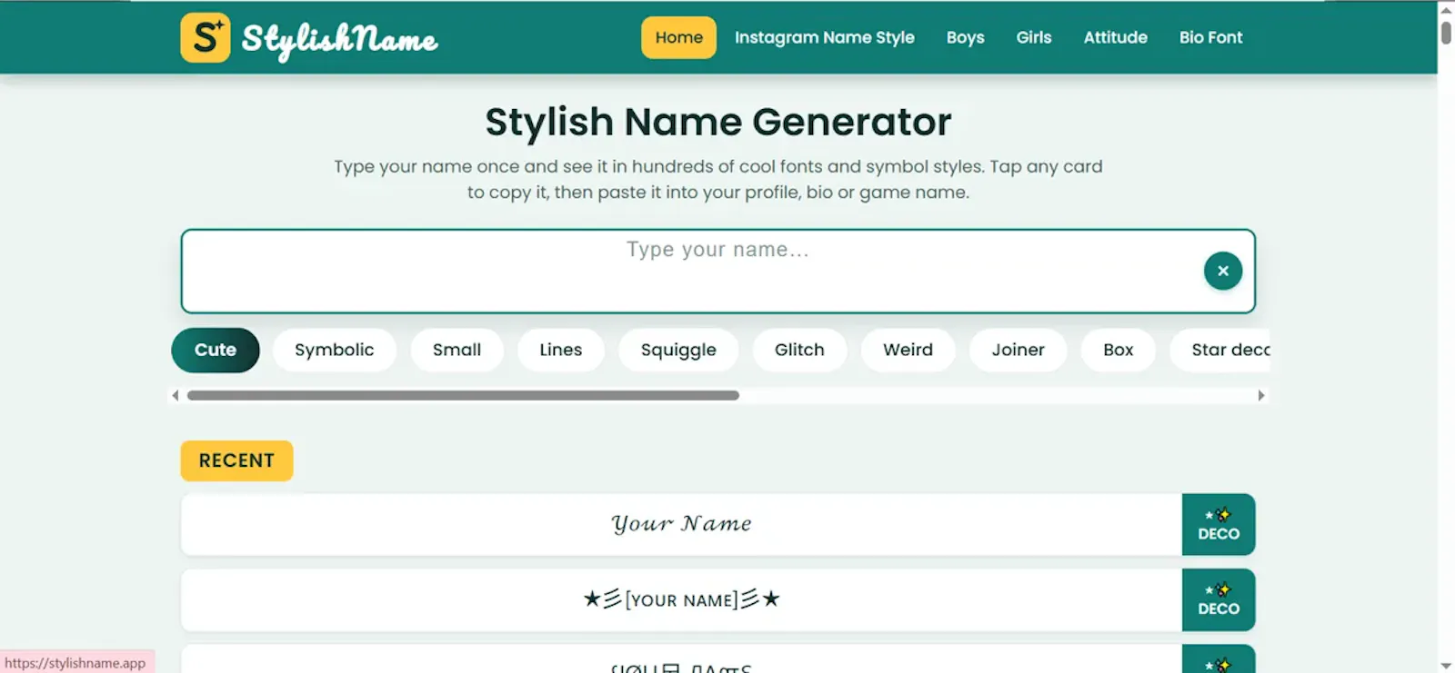 Stylish Name screenshot 1